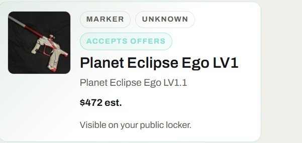 Planet Eclipse Ego LV1 locker item marked as accepting offers